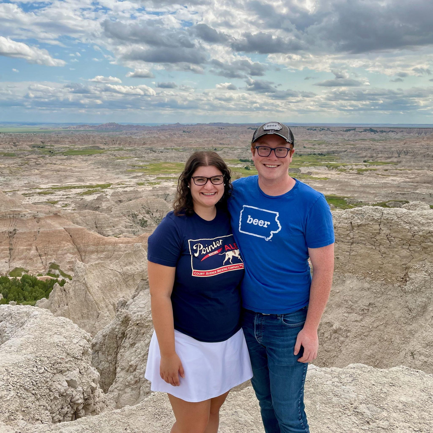 July 2023: Exploring the Badlands on the way to celebrate a family wedding!