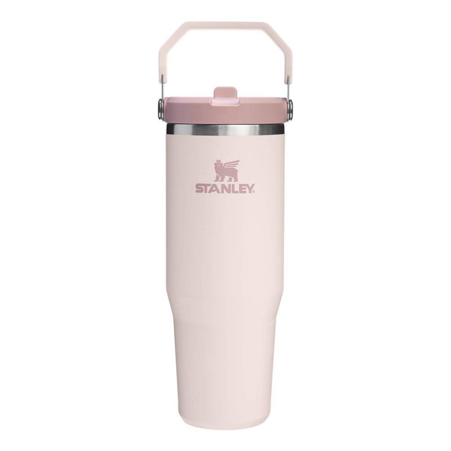 Stanley 30 oz Stainless Steel Ice Flow 2.0 Flip Straw Tumbler Rose Quartz