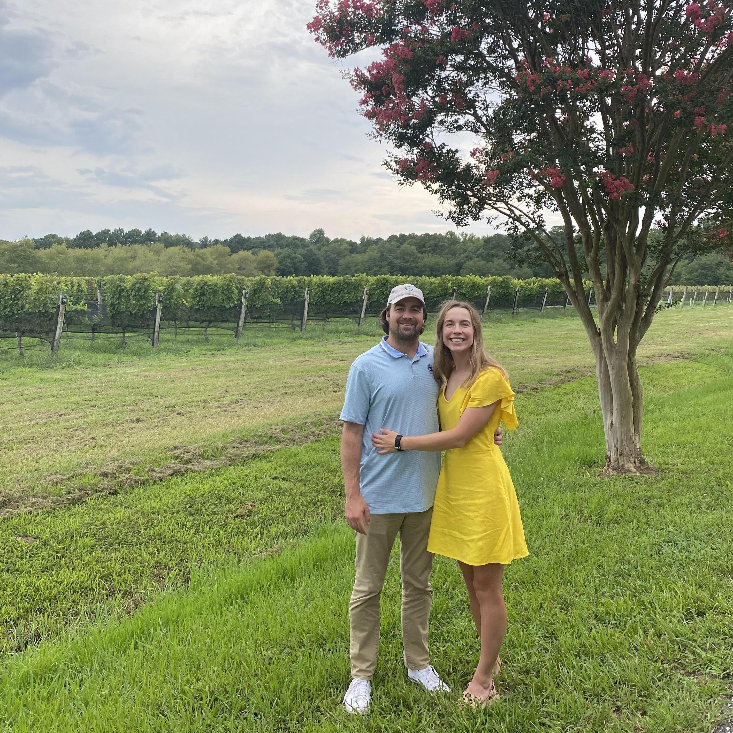 Sela and Dave at Williamsburg Winery