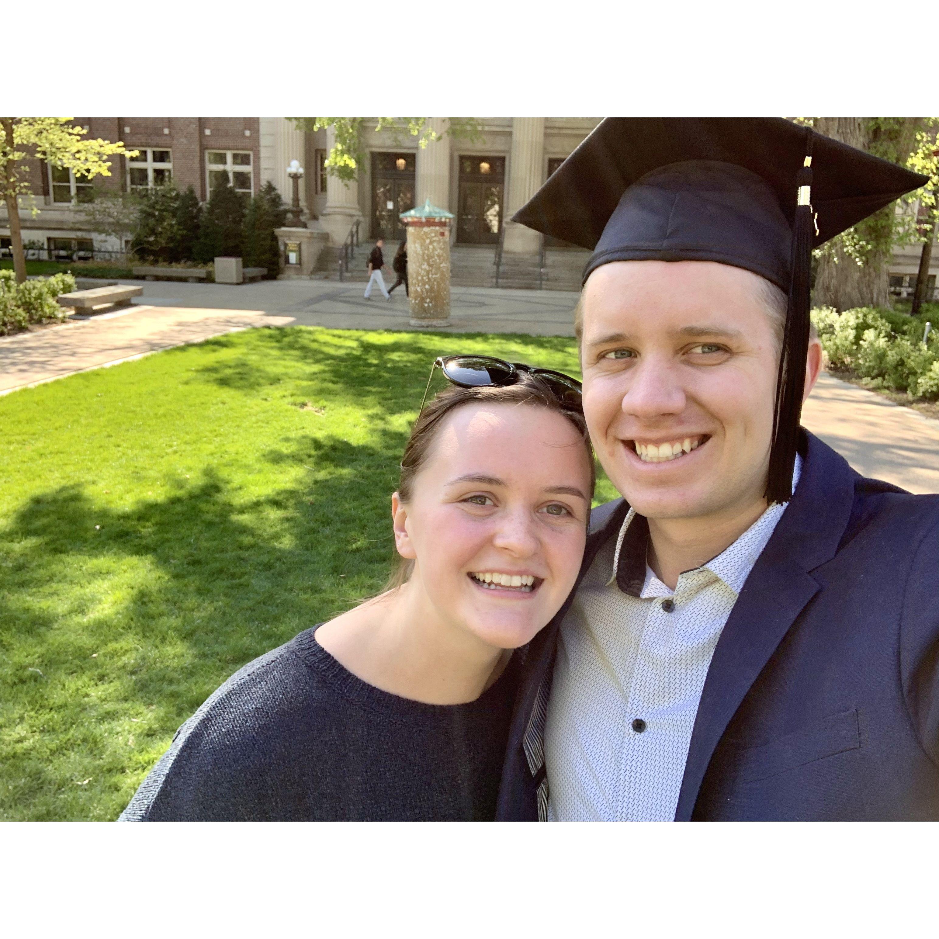 May 2020 - Noah got his Masters!