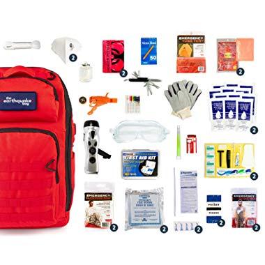 Complete Earthquake Bag - Emergency kit for Earthquakes, Hurricanes, floods + Other disasters