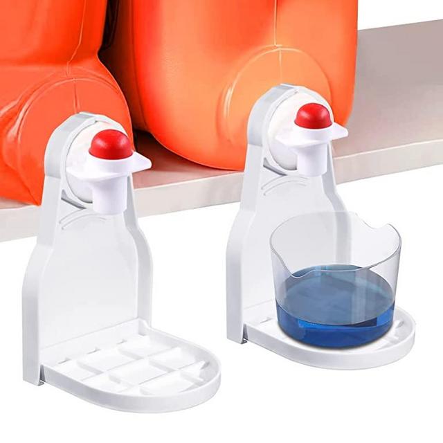 [2 Pack] Laundry Detergent Cup Holder Detergent Drip Catcher, Laundry Organizer Clip Tight on Laundry Bottle Spouts, No More Leaks or Mess with Detergent and Fabric Softener in Laundry Room