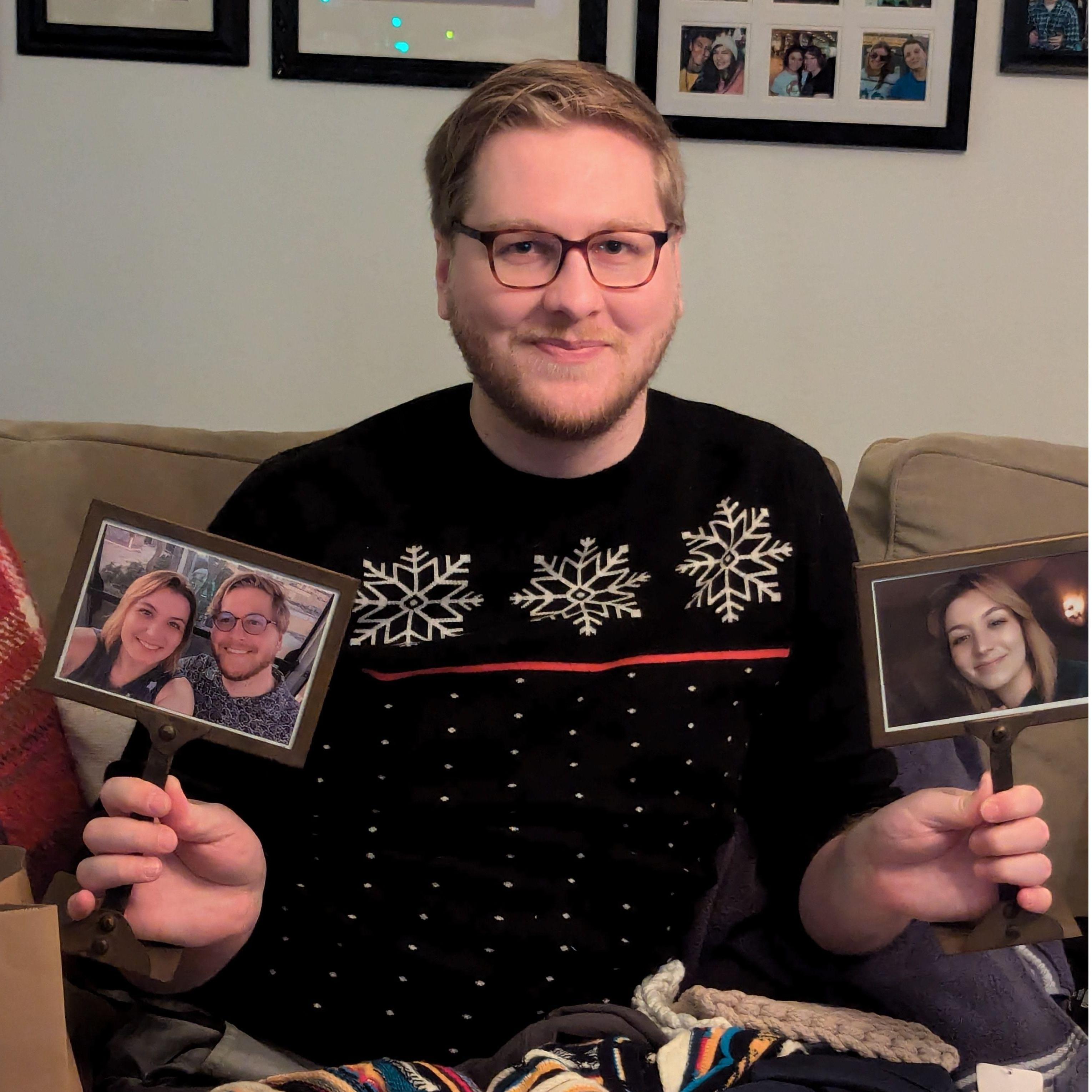 Obviously, these were his favorite Christmas presents.