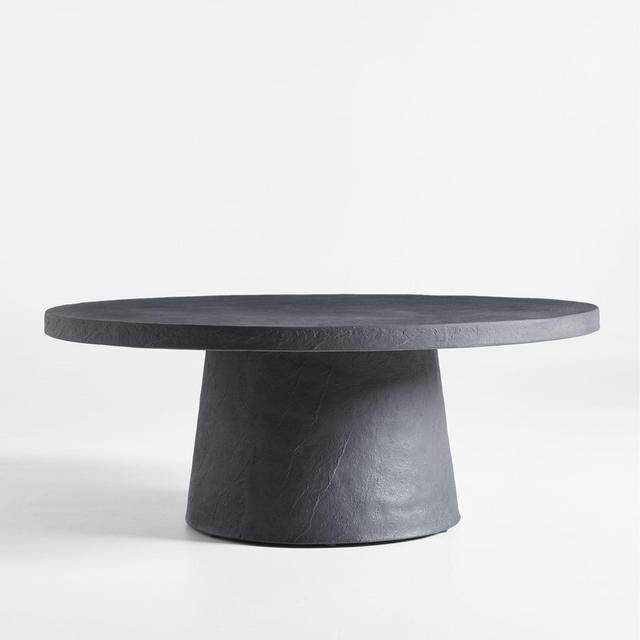 Willy Charcoal Pedestal Coffee Table by Leanne Ford