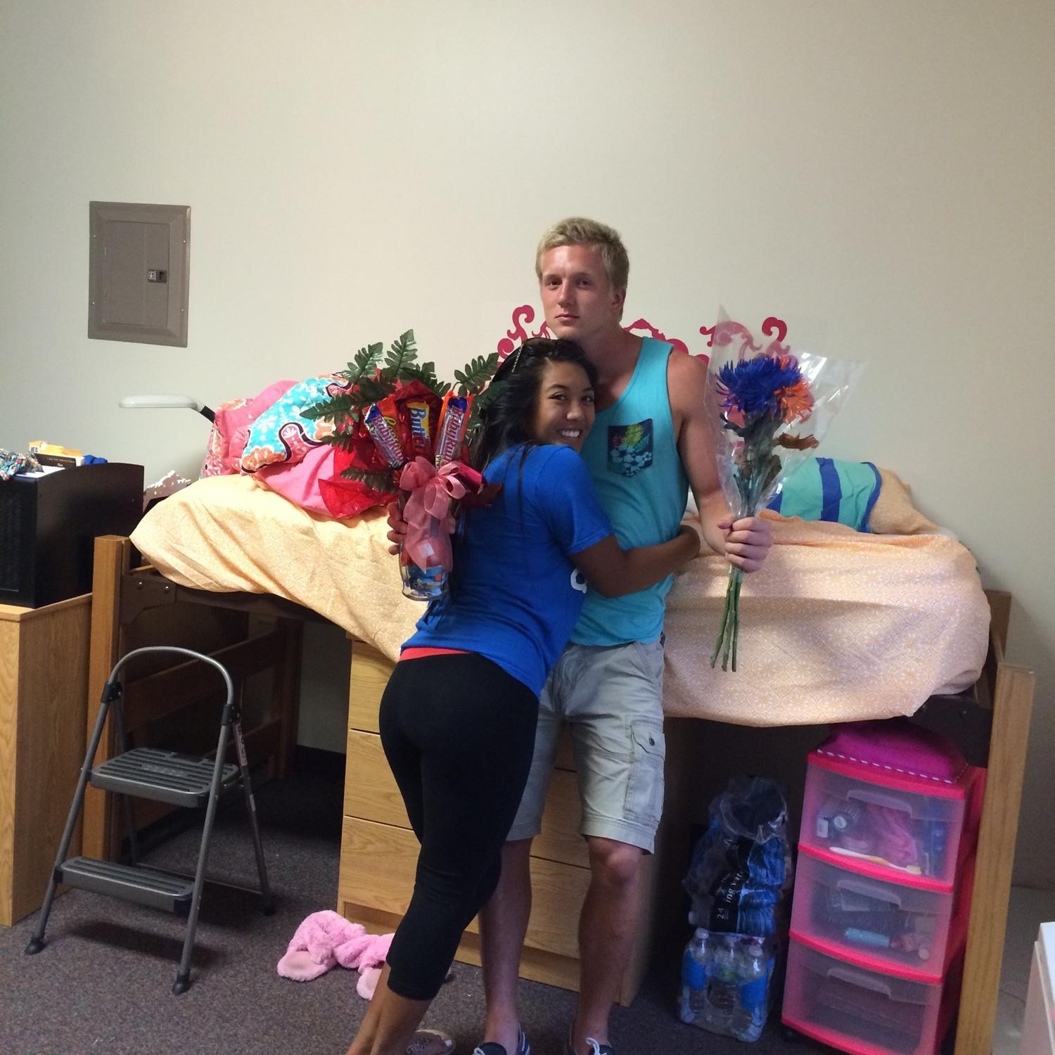 Moving into college dorms