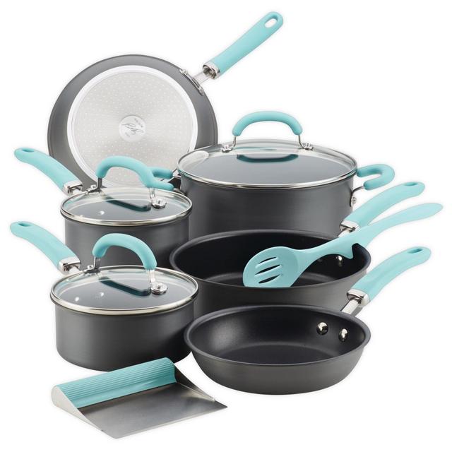 Rachael Ray™ Create Delicious Nonstick Hard-Anodized 11-Piece Cookware Set in Blue