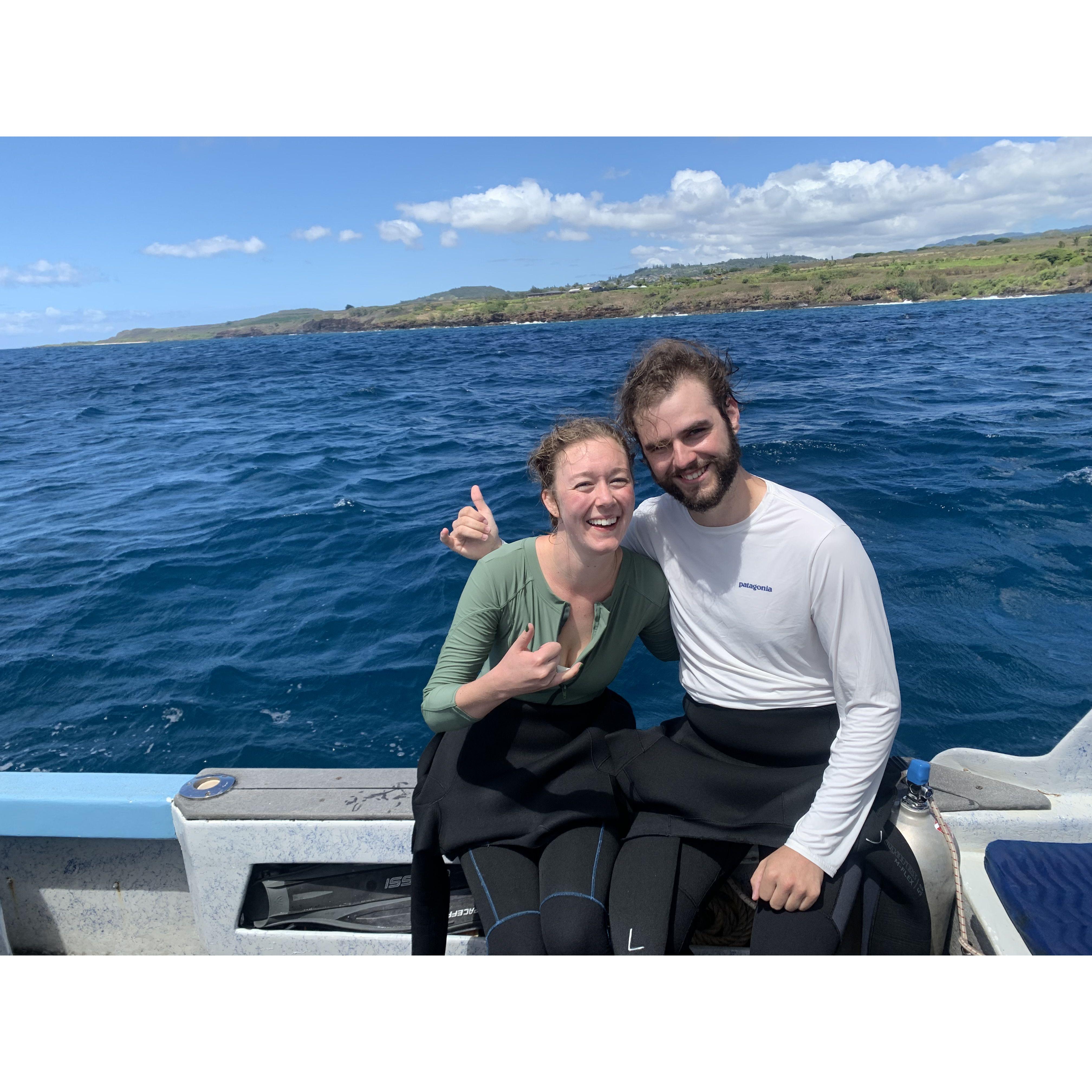 Scuba diving in Kauai