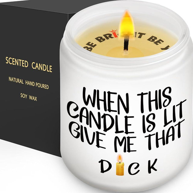 AWIZ Gifts for Husband, Boyfriend, Lavender Scented Candle - Valentine's Day Gifts for Women, Galentines Day Gifts, Thinking of You, Thoughtful Gifts, Funny Anniversary Birthday Gifts for Men, Him