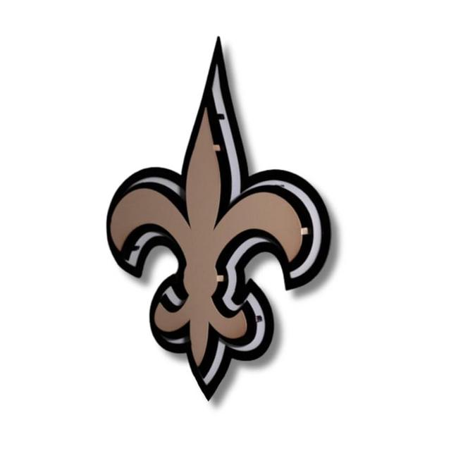 Hex Head New Orleans | 3D Vintage Metal Wall Art | Hand Painted and Made in the USA