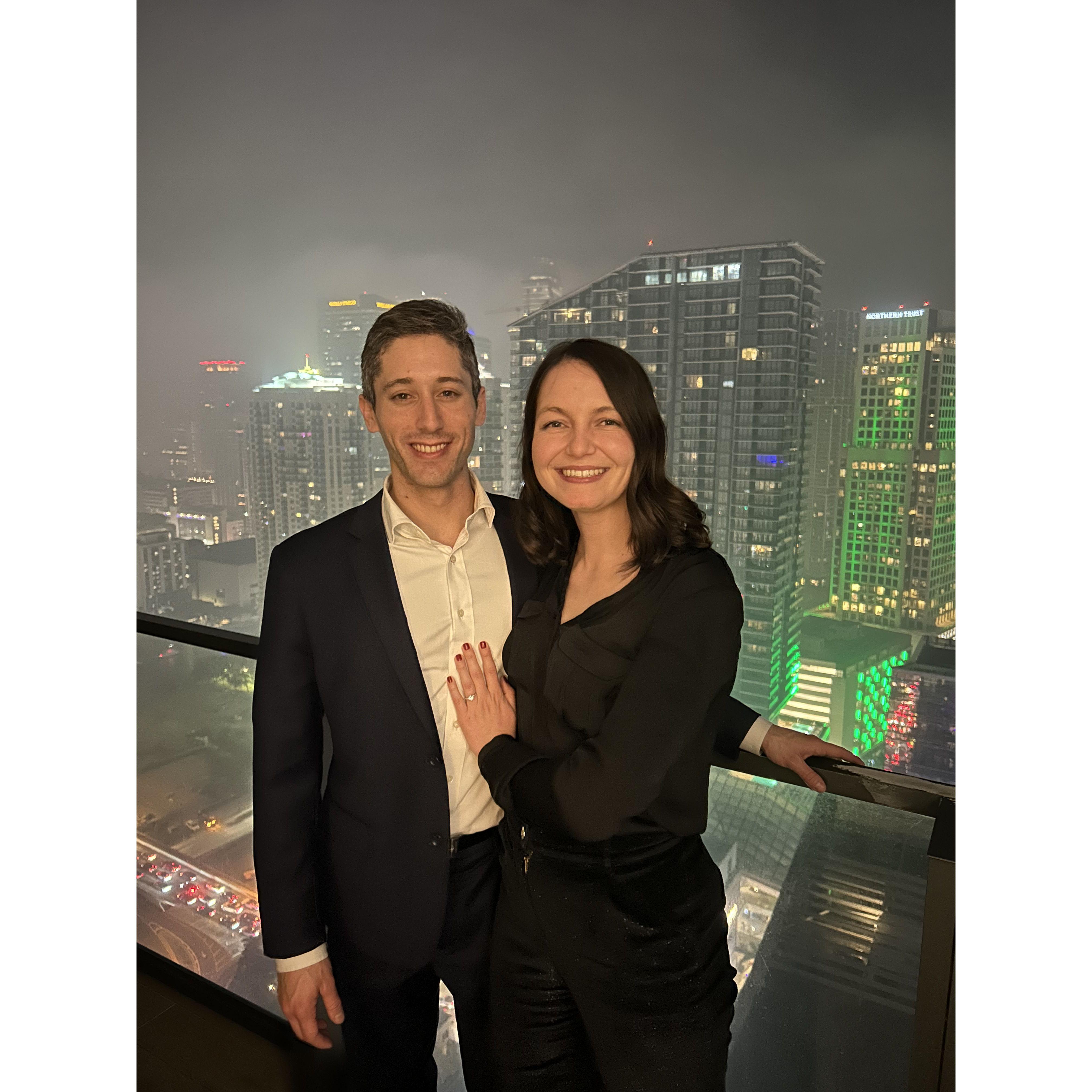 The first few hours of the New Year in Brickell, Miami, Florida - January 2025