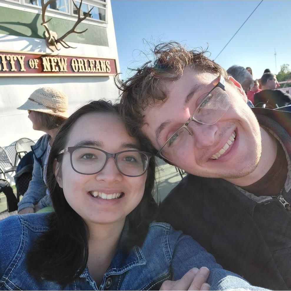 On the steamboat tour in New Orleans!