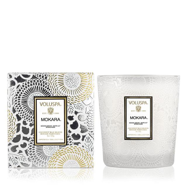 Voluspa Mokara Embossed Glass Classic Candle