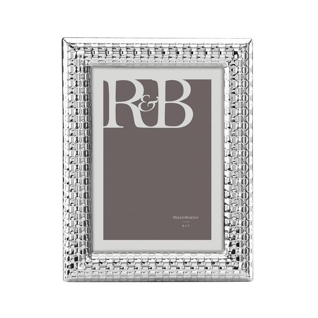 Reed & Barton Watchband Silver Photo Frame, 5" x 7"