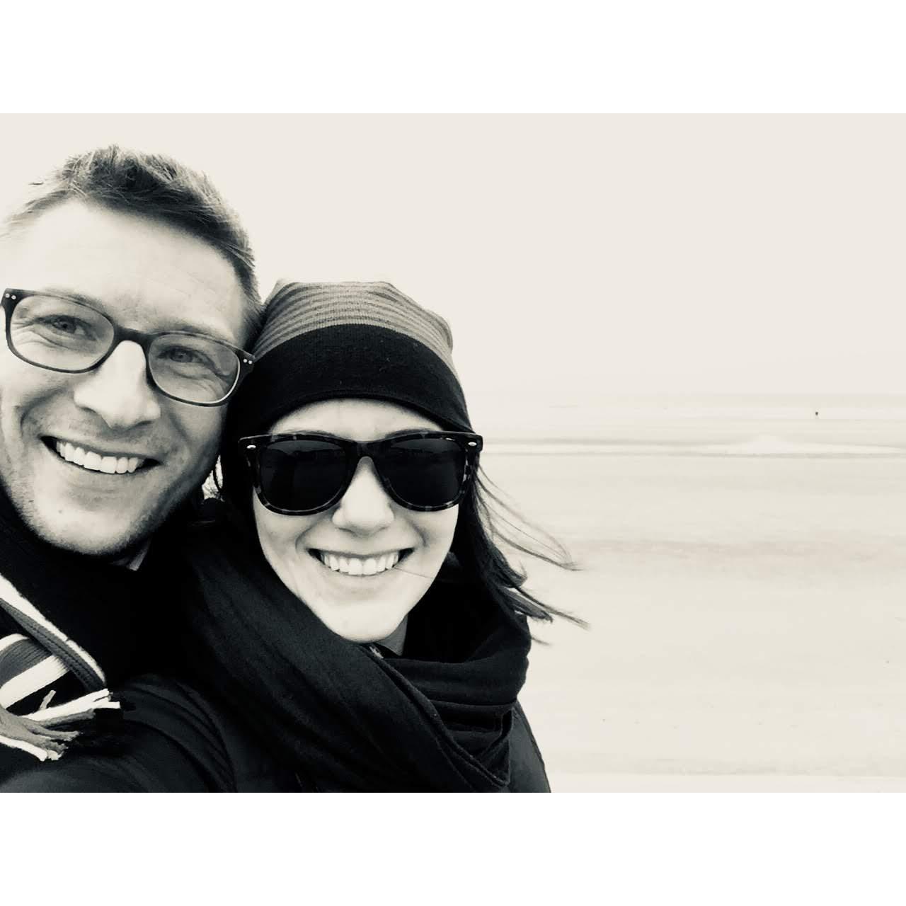 David takes Meg to see his home team, Blackpool, at the Irish Sea.