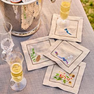 Forest Walk Assorted Cocktail Napkin, Set of 4