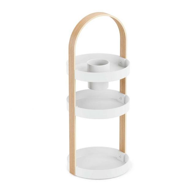 Bellwood Cosmetic Organizer, White & Natural