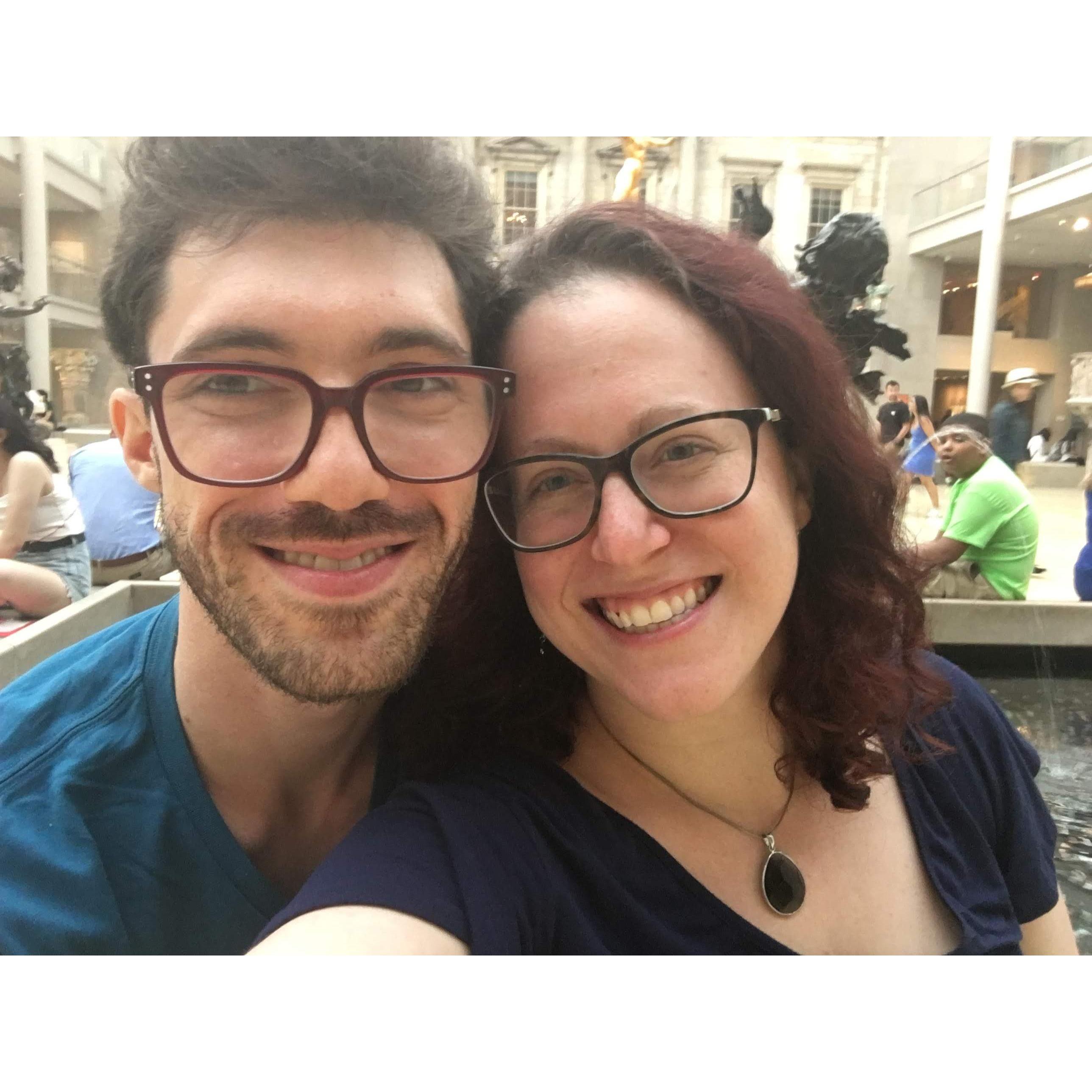Anniversary weekend, sitting in the same spot as our second date