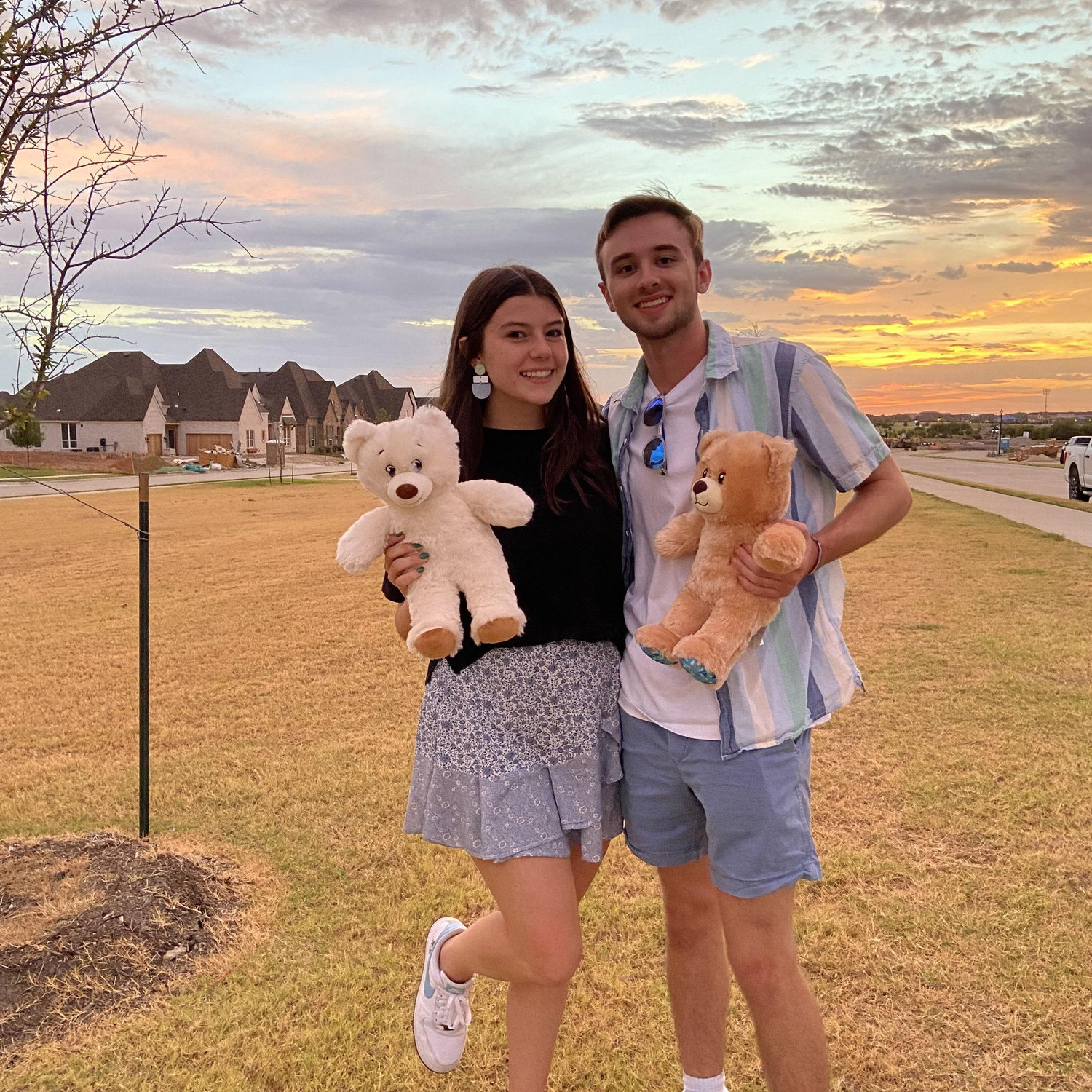 We got build-a-bears before starting long distance