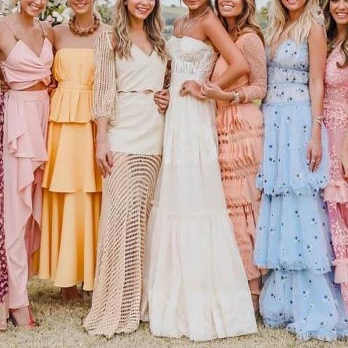 No white/cream dresses please!
