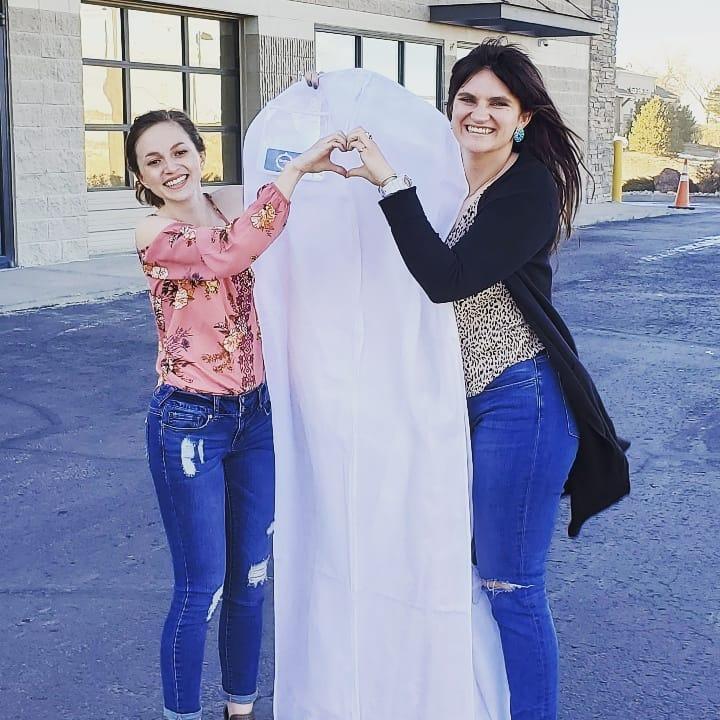 Emily said yes to the dress!