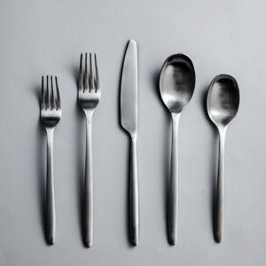 Ava Matte Silver Flatware | JazzUpCo