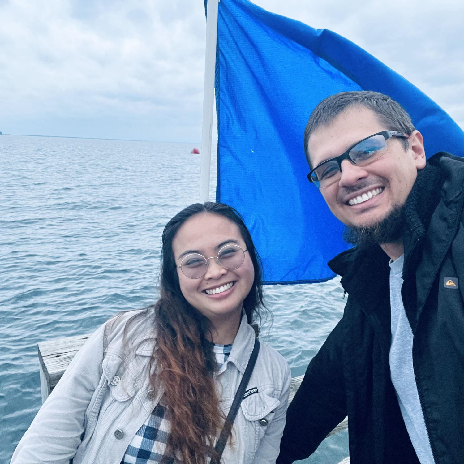 Of course she was supportive of him while he did his sailing in Wisconsin