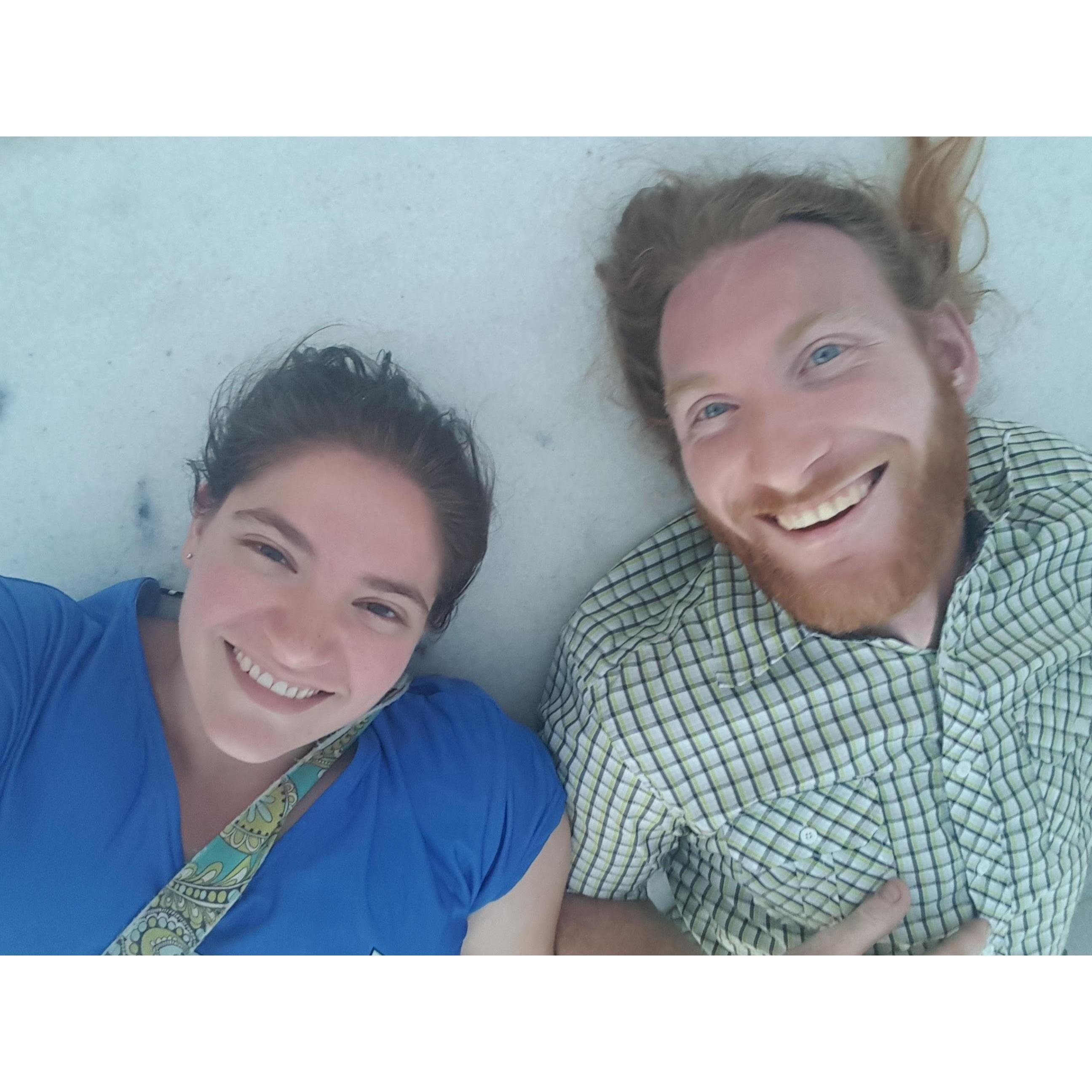 A pivotal point in our relationship- Mark's first plane ride. And train ride. Hanging out at the Washington Monument enjoying the cold marble on a hot day in DC.