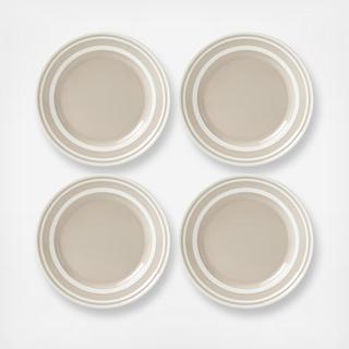 Sculpted Stripe Accent Plate, Set of 4