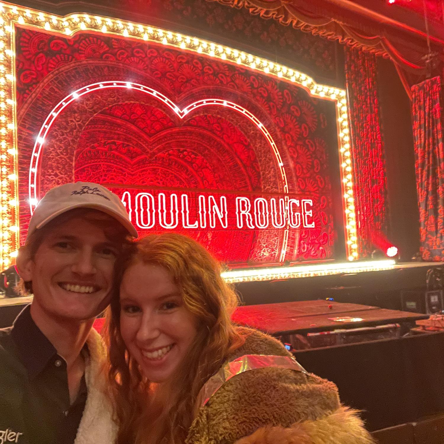 March 2025, we saw Moulin Rouge the musical and we sat in the third row!! This is probably the favorite musical we have ever seen together!!