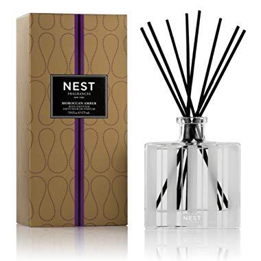 NEST Fragrances Moroccan Amber Scented Reed Diffuser, 5.9 oz