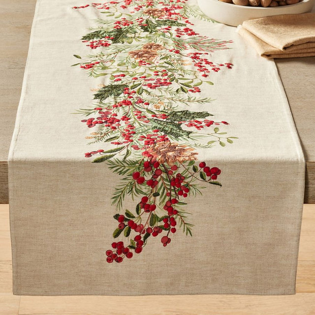 Holly Berry Runner18 x 108 inMultiEach