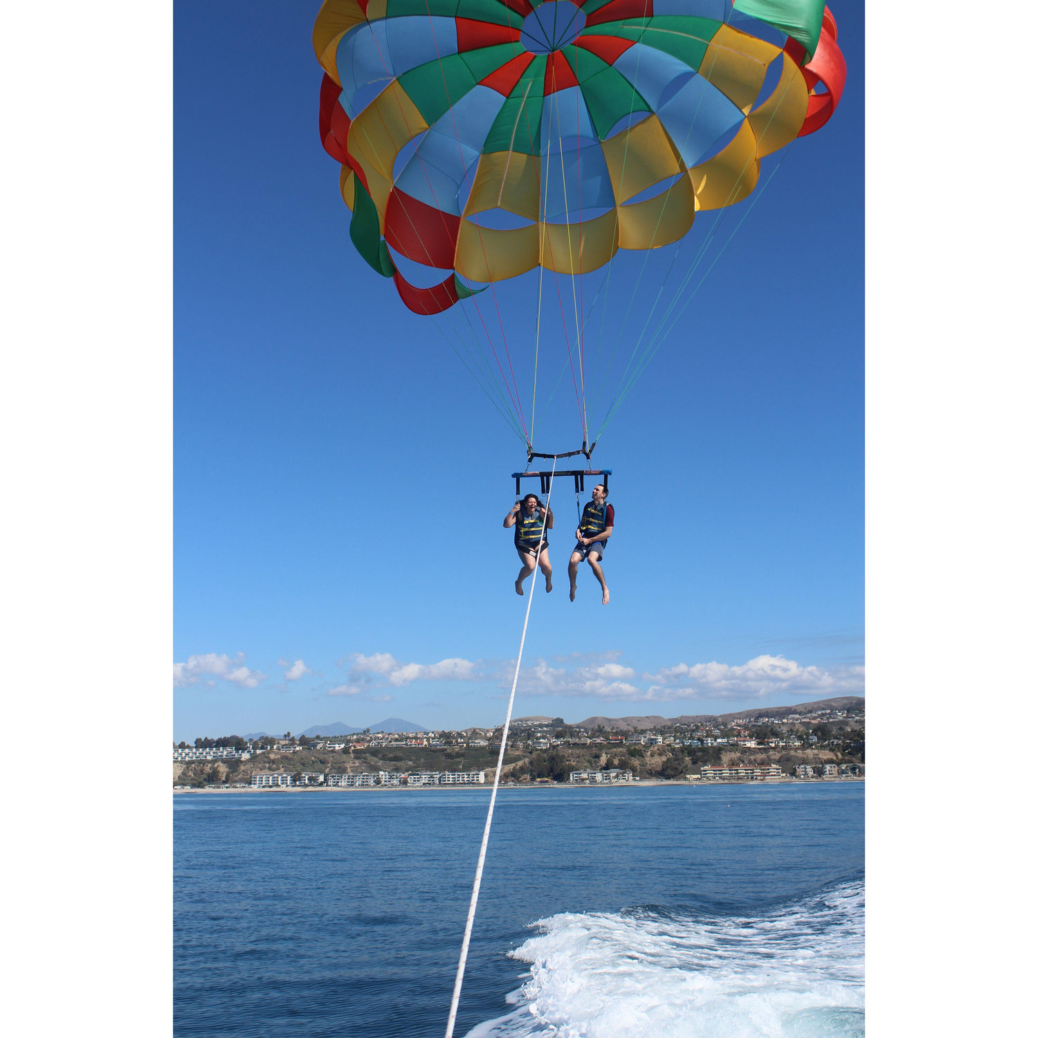 A memorable parasailing adventure for Valentines Day in 2018.