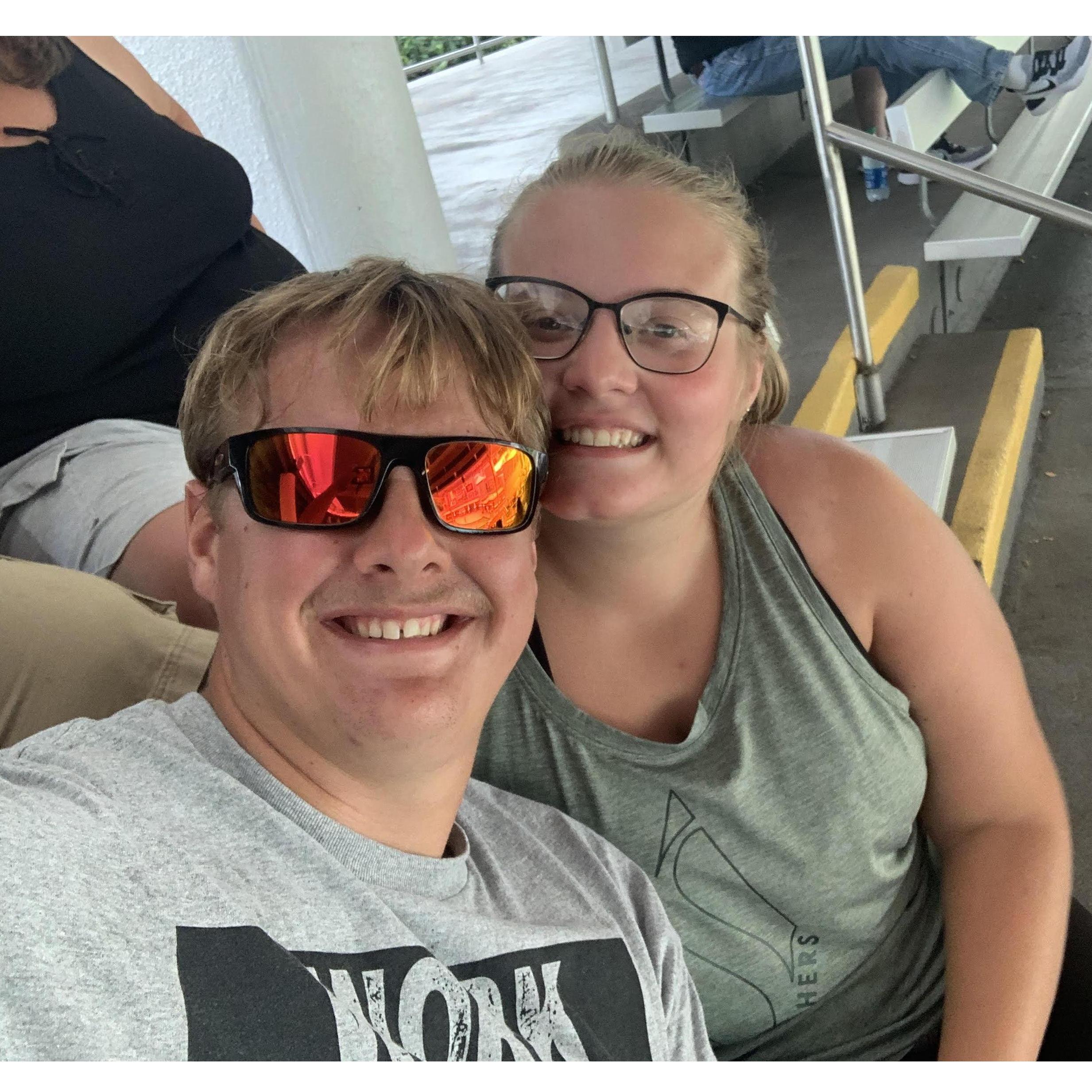 Here we are at SeaWorld Orlando in August 2021