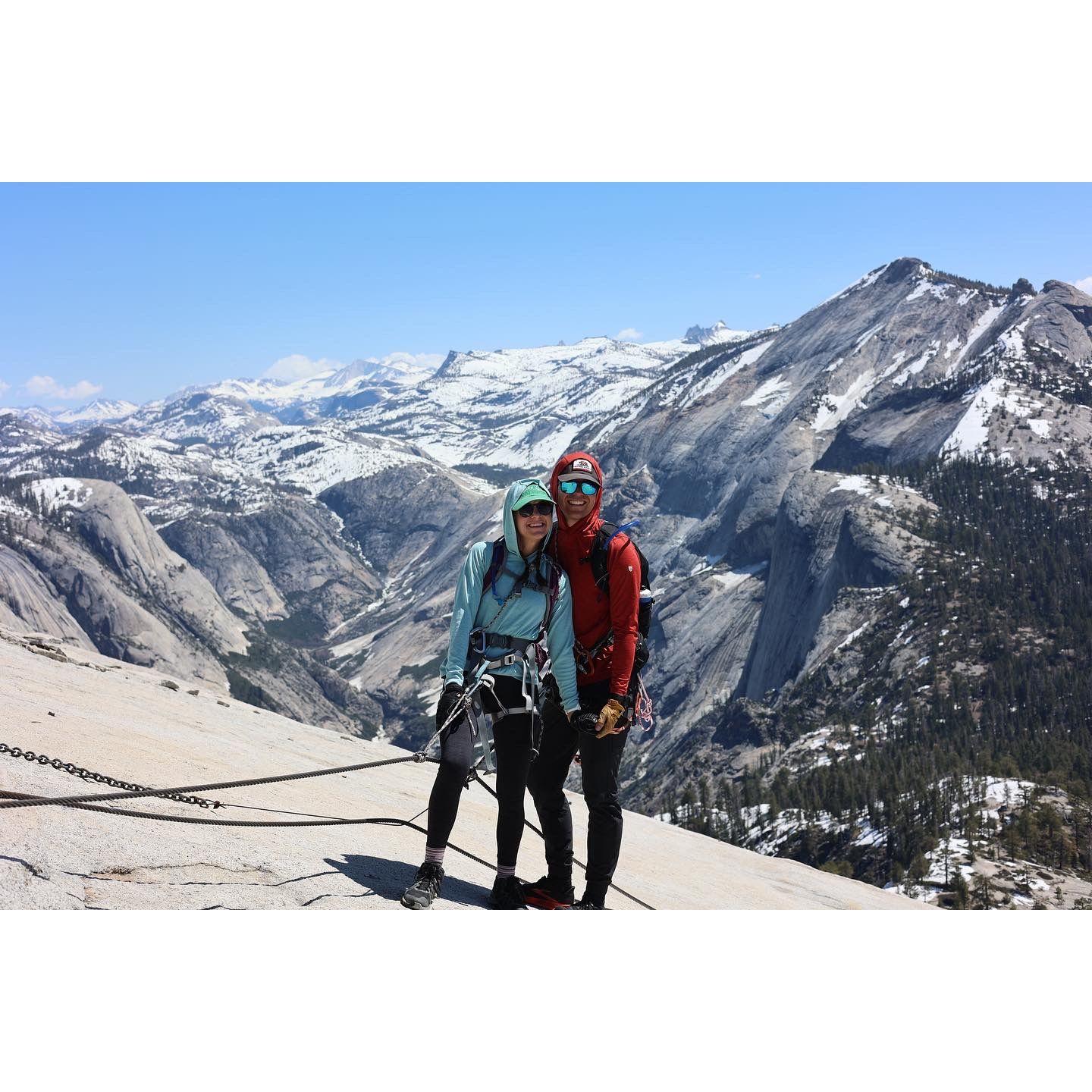 Summit of Half Dome in Yosemite, California 2023.