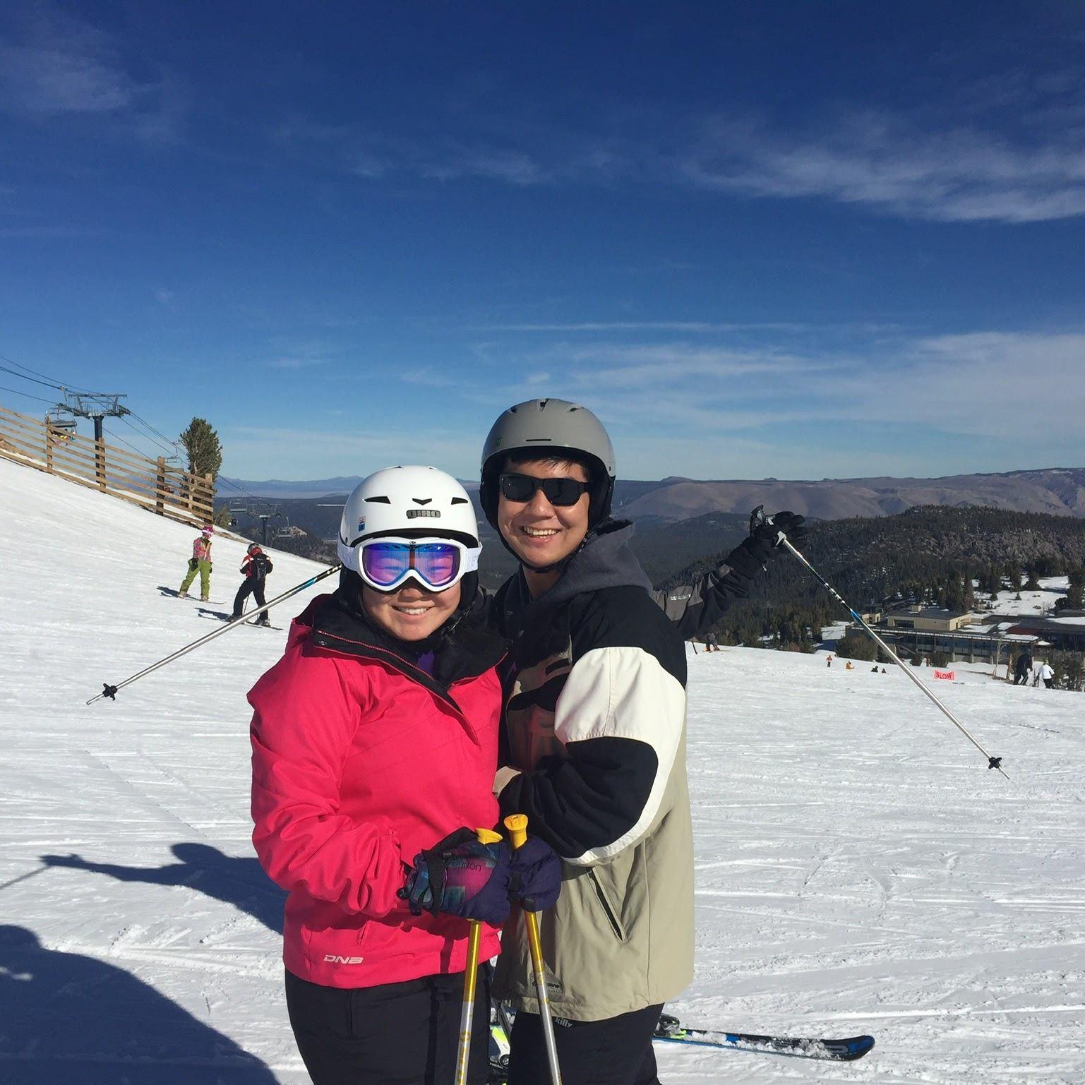 Skiing in Mammoth is one of our favorite activities to do together.
