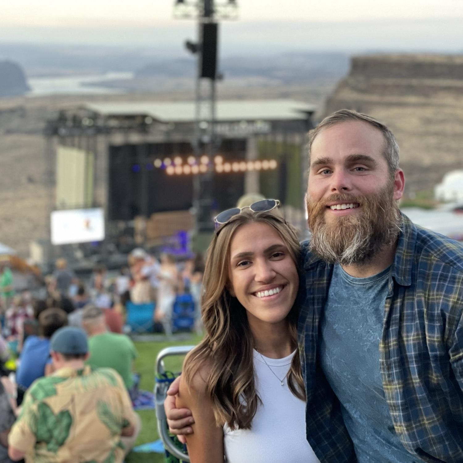 "It's always better when we're together". Jack Johnson concert at the Gorge.