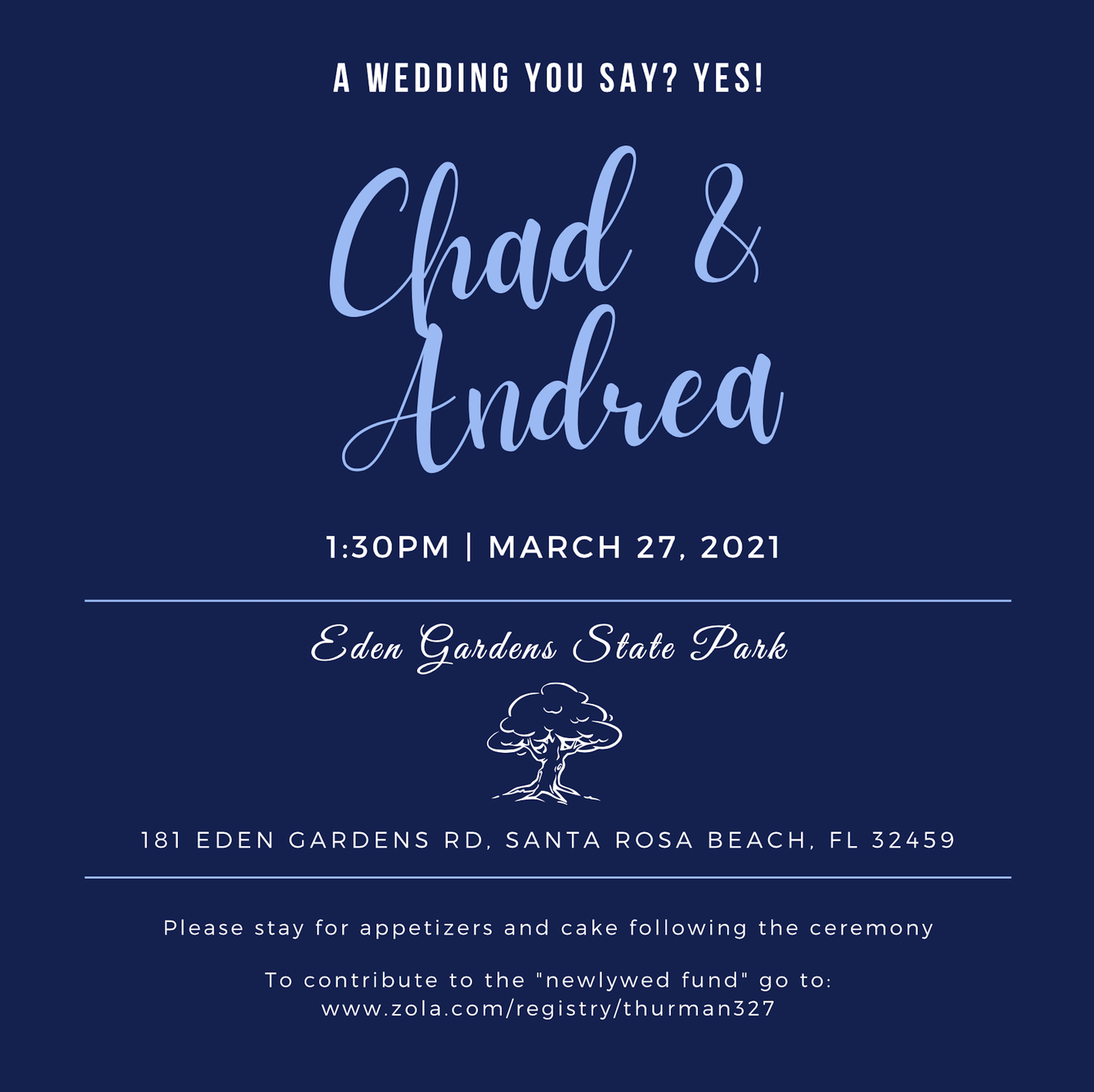 The Wedding Website of Andrea Kinsey and Chad Thurman