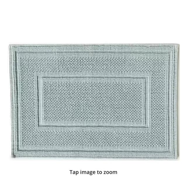 Southern Living Jacquard Bath Rug in the Color Duck Egg