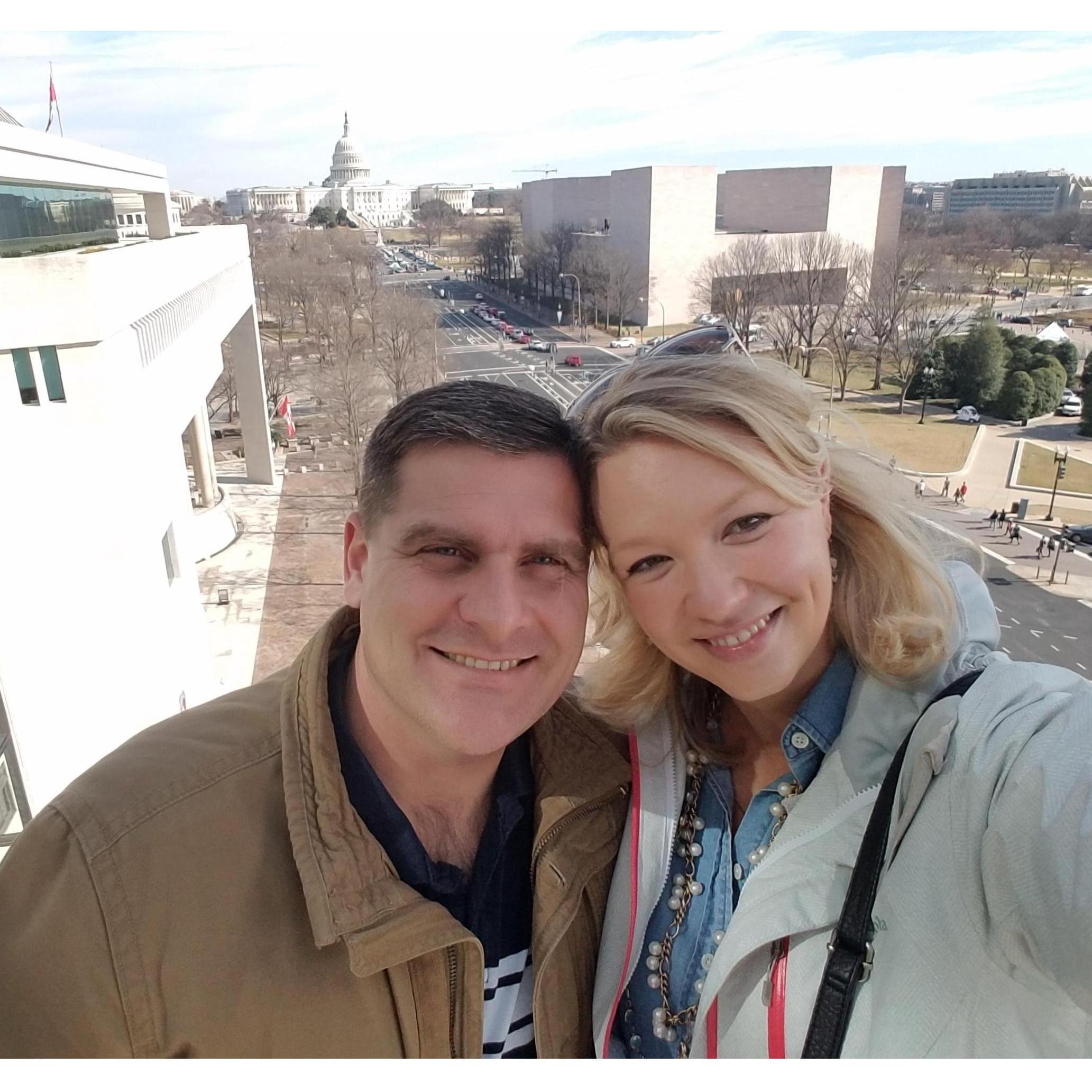 One of Julie's favorite DC spots...the Newseum.