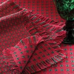Mountain Weave Christmas Cotton Tablecloth