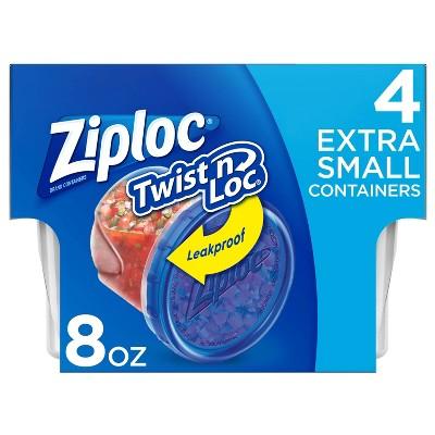 Ziploc Twist &#39;N Loc Container - 8oz