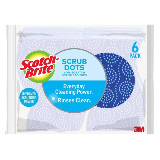 Scotch-Brite Scrub Dots Non-Scratch Scrub Sponge - 6pk