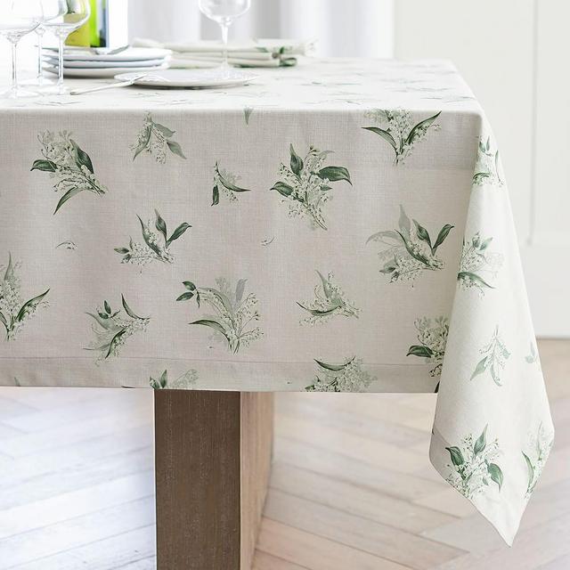 Monique Lhuillier Lily of the Valley Rectangular Cotton Tablecloth