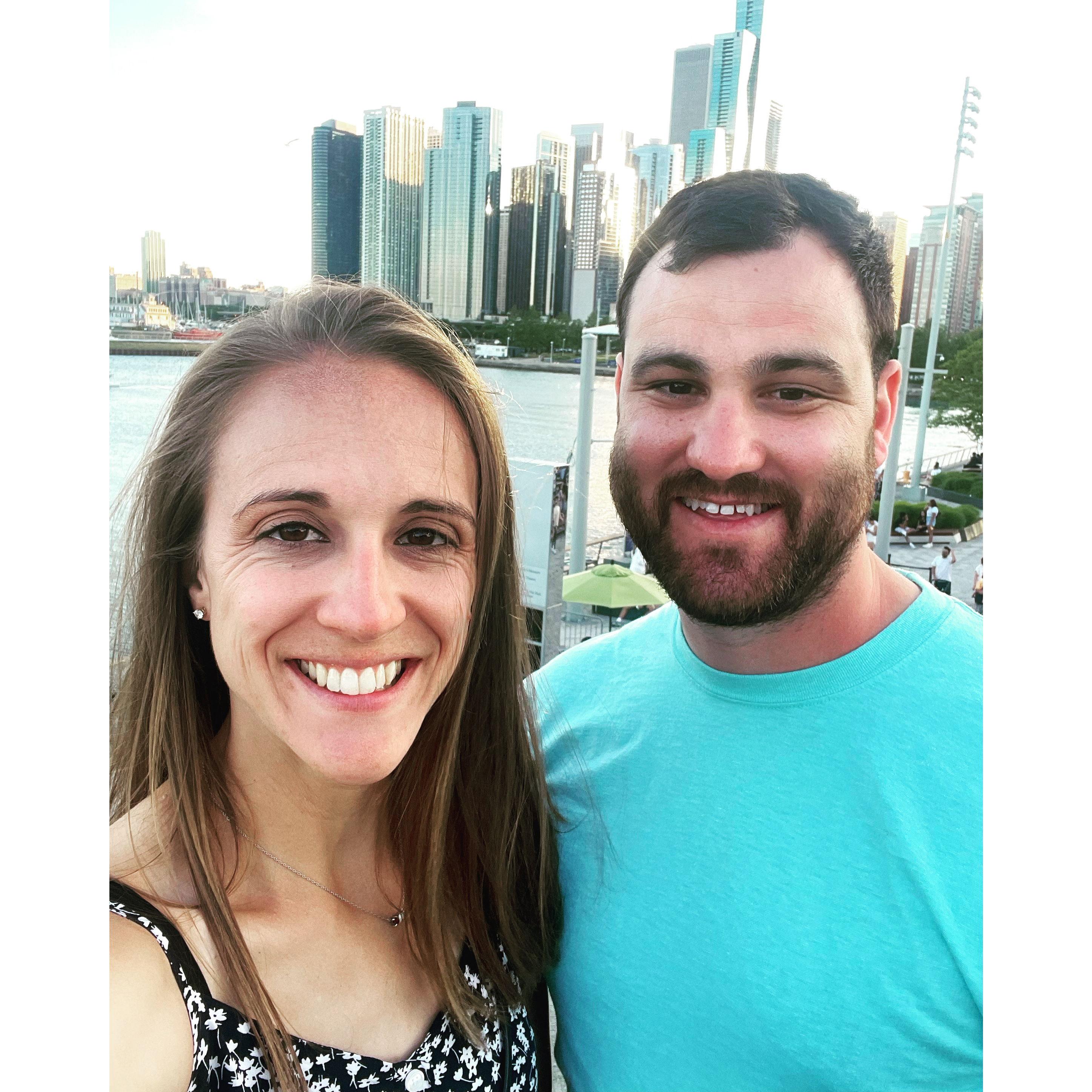 In the summer of 2022, we took a weekend trip to Chicago. Brian told Nicole to keep her nails nice and bring a dress, so obviously she thought he was going to propose. He didn’t.