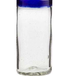 Rocco Blue Handcrafted Recycled Highball Glass - Set of 4