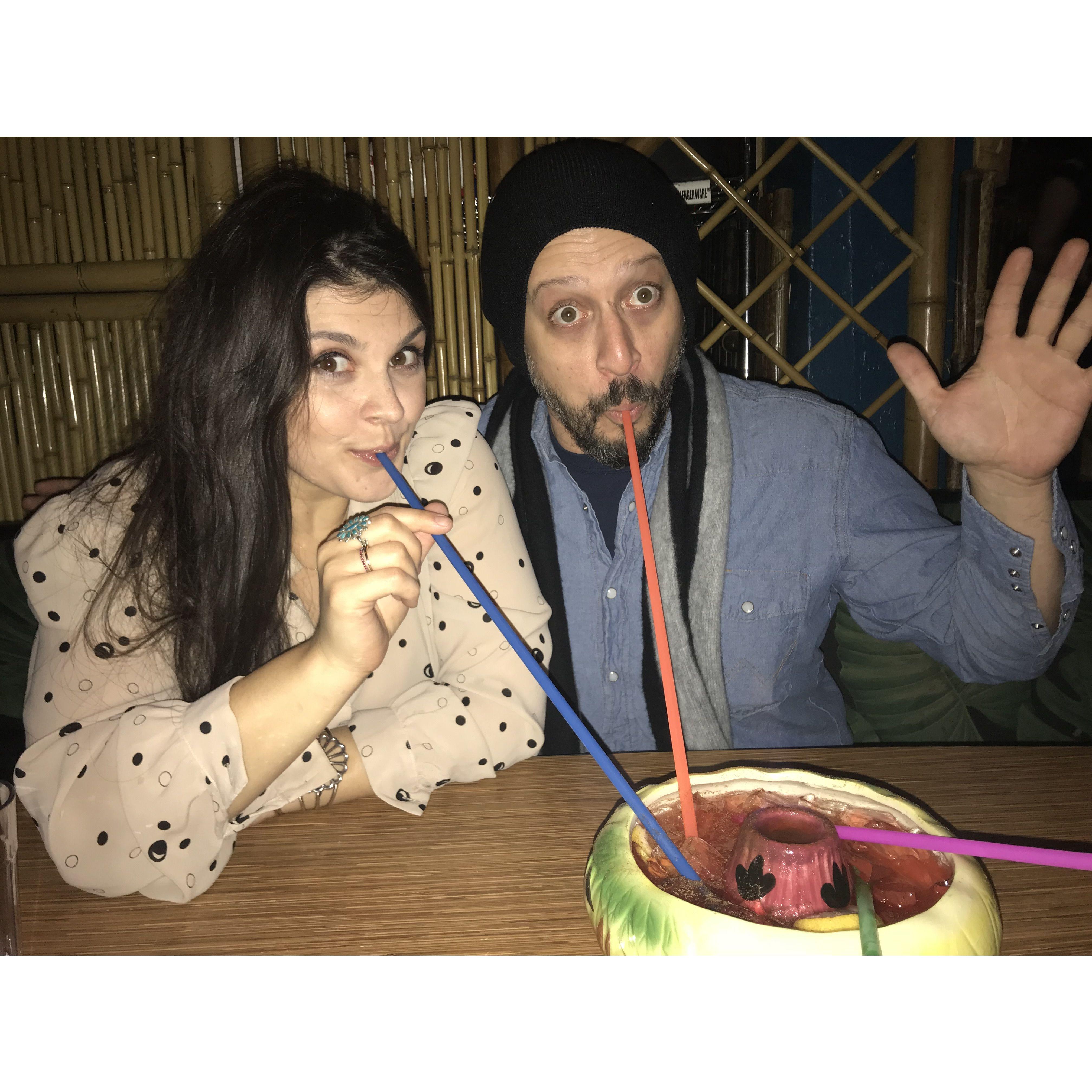 Tiki drinks on Capitol Hill in Seattle.