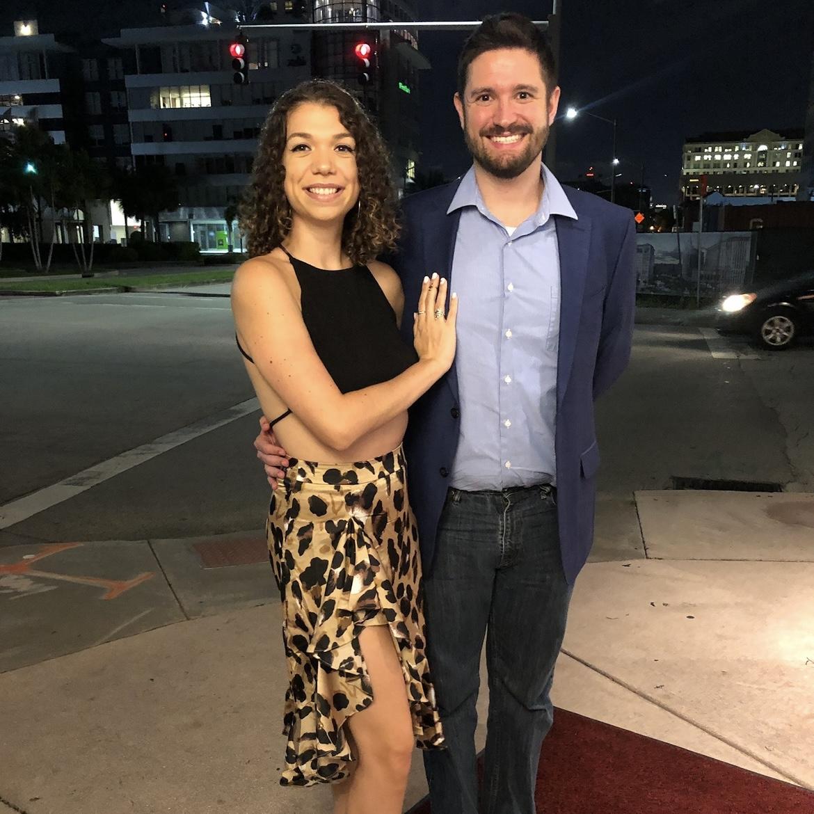 Our first anniversary, in Coral Gables, Florida