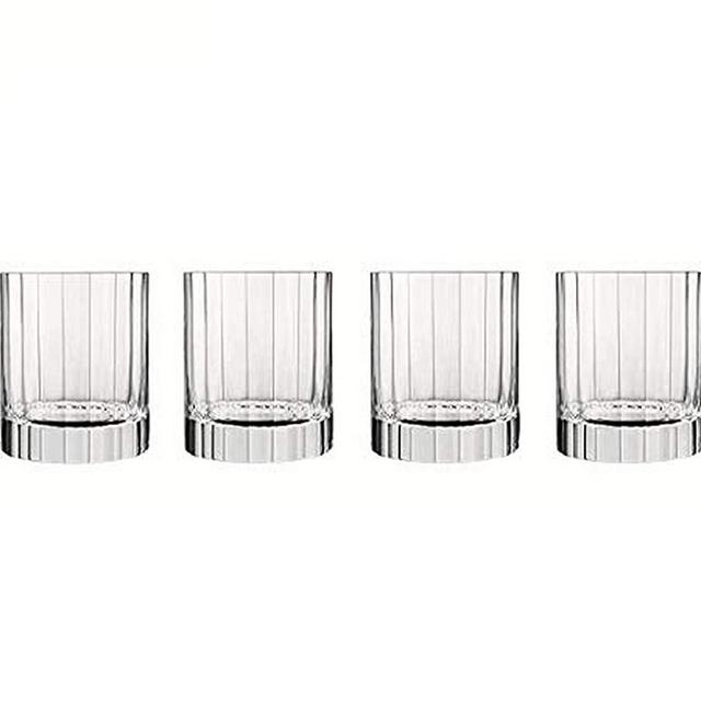 Luigi Bormioli Bach 11.25 oz. Double Old Fashion Glasses, Set of 4, Clear