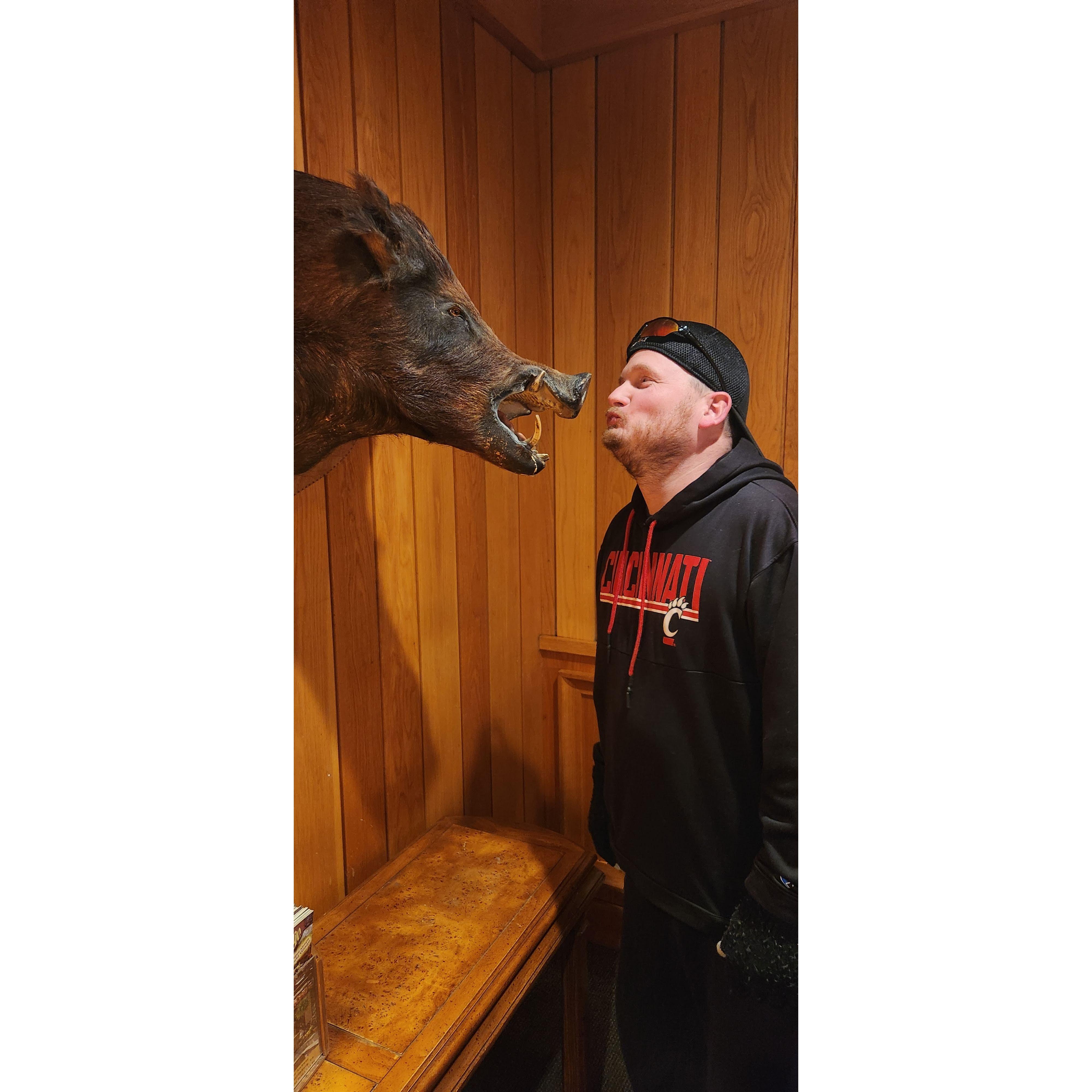 He always keeps me smiling. One of the many reason's I love this man.