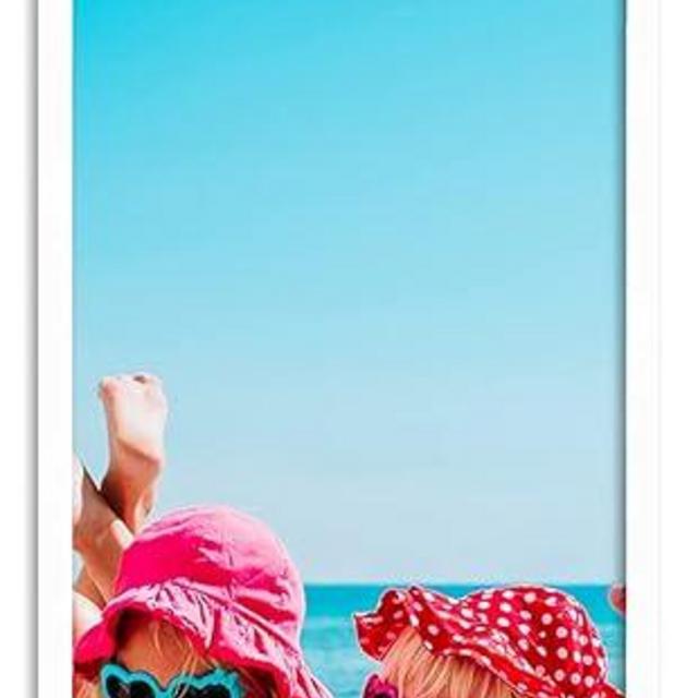 8x40 Frame White Solid Wood Picture Frame Includes UV Acrylic Shatter Guard Front, Acid Free Foam Backing Board, Hanging Hardware Wood Square Frame Wall Frames for Family Photos - no Mat